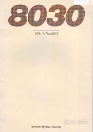 Brochure depliant Sperry New Holland 8030