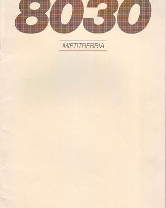 Brochure depliant Sperry New Holland 8030