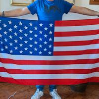 Bandiera USA in raso