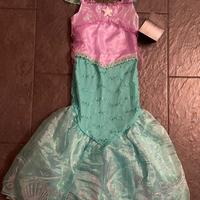 Vestito Ariel Disney 9/10 anni 140cm NUOVO