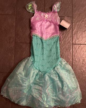 Vestito Ariel Disney 9/10 anni 140cm NUOVO