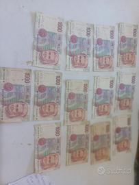 banconote lira italiana 