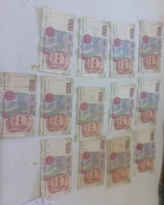 banconote lira italiana 