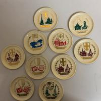 Sottobicchieri vintage citta Italiane