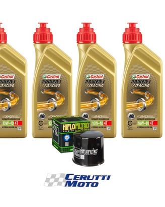 Kit tagliando 4 castrol power 1 racing + filtro