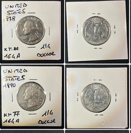 Collectible Coins ¼ Dollar "Washington Quarter" 🇺🇸