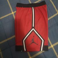 pantaloncino corto rosso nero jordan
