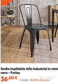 50 sedie e tavoli da interno ed esterno