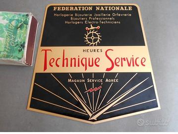 Insegna  Servizi tecnici di Orologeria