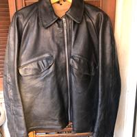 GIUBOTTO PELLE NERO ESERCITO ITALIANO CARRISTI