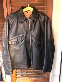 GIUBOTTO PELLE NERO ESERCITO ITALIANO CARRISTI