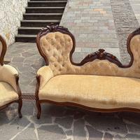 Set salotto antico stile Rococò revival dell’800