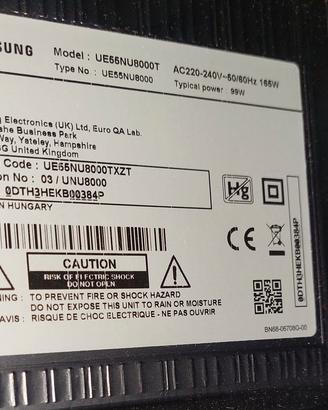 Samsung serie 8 2018 per ricambi