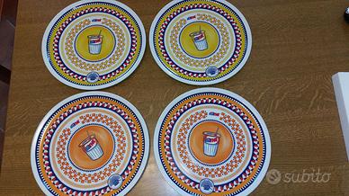 PIATTI PIZZA ESTATHE' - Set di 4 piatti