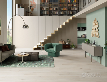 Pavimento Spc White Effetto Legno Rovere Bianco
