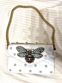 Borsa Gucci Queen Margaret Broadway Pearly Bee