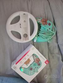 2 controller+volante  wii+ scatola ps2 e nintendo 
