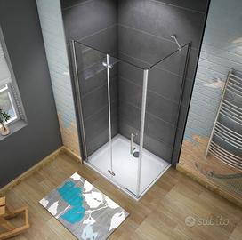 Box doccia porta pieghevole 100x70x195 cm