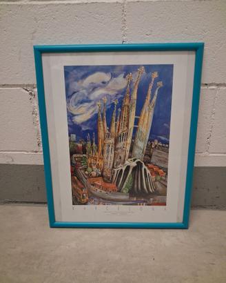 Quadro con poster Barcellona