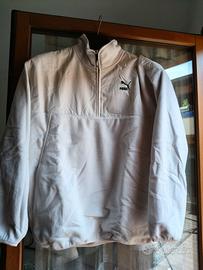Felpa pile Puma mezza zip beige - Taglia M