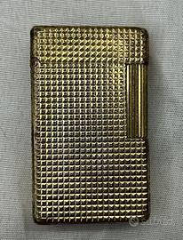 Accendino S.T. Dupont Paris Vintage Dorato Gas Fun