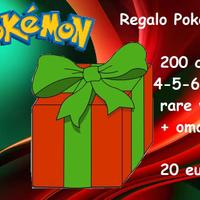 Pokémon GCC: pacco Natale 2024 200 carte, 4-7 rare