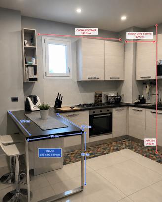 Cucina moderna completa con elettr. Inclus + snack