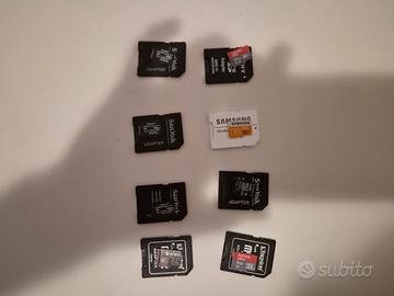 Lotto Schede SD e Adattatori