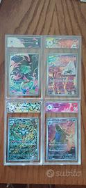 Lotto carte pokemon gradate