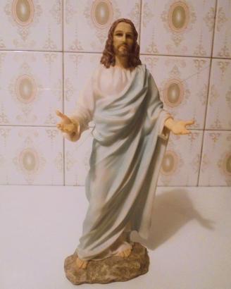 Statua Gesù in resina di porcellana VERONESE 30 cm