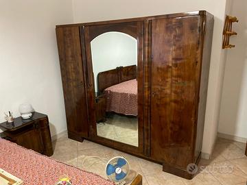 Armadio in Noce / Art decò / specchio