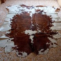 Tappeto "muccato" vera pelle originale