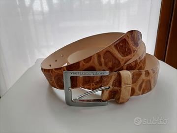 Trussardi Jeans cintura marrone in pelle