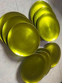 N.10 Sottopiatti verde brillante