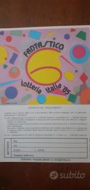 Cartolina abbinata alla lotteria Italia 1985