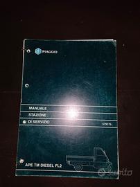 Manuale stazione servizio Ape TM piaggio 