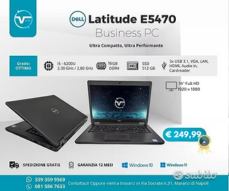 Ultrabook Dell E5470 i5-6200U 16Gb RAM 512Gb SSD