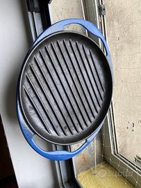Padella grill Le Creuset blu