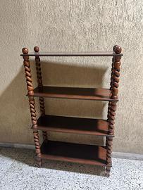 Mobiletto + libreria in legno stile classico