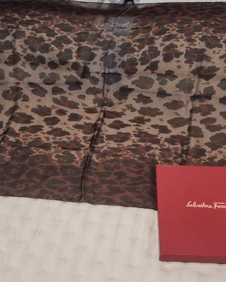 FOULARD PURA SETA FERRAGAMO ANIMALIER