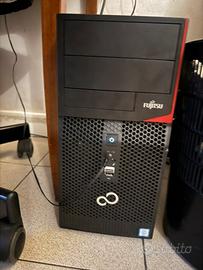 Computer desktop Fujitsu Esprimo in case nero