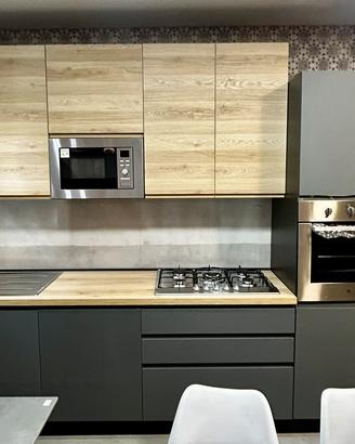 Cucina Wood&Gray 360cm di Mobilturi