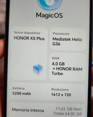 Smartphone Honor X5 Plus,