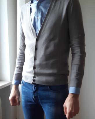 Cardigan Maglioncino SISLEY Grigio chiaro taglia L