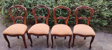 Set di sedie in stile Luigi Filippo