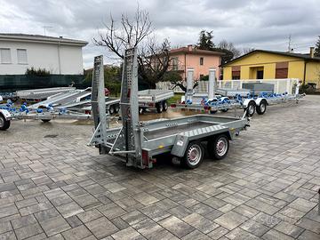 Carrello 2500 kg x Miniescavatore Piattaforma ecc