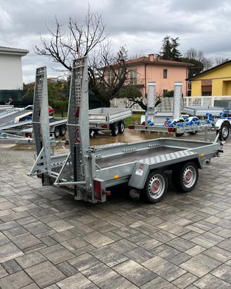 Carrello 2500 kg x Miniescavatore Piattaforma ecc