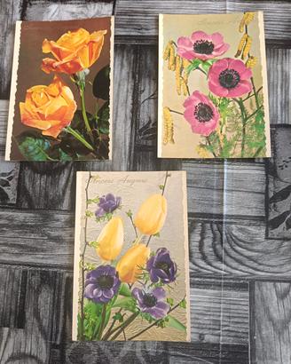 Cartoline vintage fiori