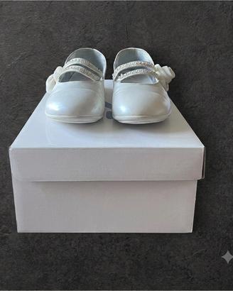 Scarpe Ballerine Cerimonia Sussy Tg 36 Bianche