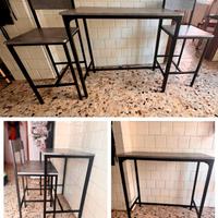 Set Tavolo Bar e 2 Sgabelli - Pari al Nuovo